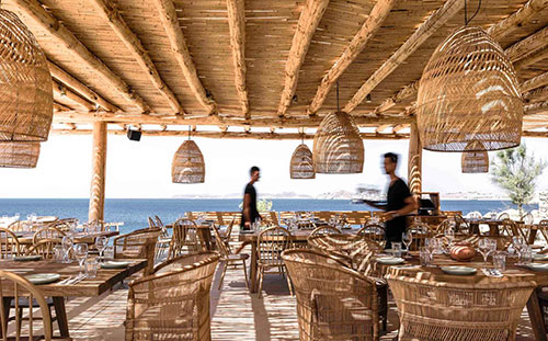 Scorpio Beach Club, Mykonos, Greece